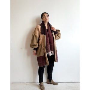 Zen Classic Puff Sleeve Coat Brown