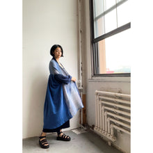 Load image into Gallery viewer, Handwoven &amp; Natural Dyed Robe Indigo Ombré