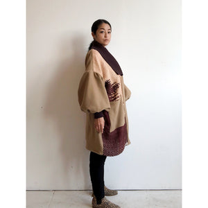 Zen Classic Puff Sleeve Coat Brown