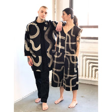 Load image into Gallery viewer, Hand-drawn Textile Duster Coat